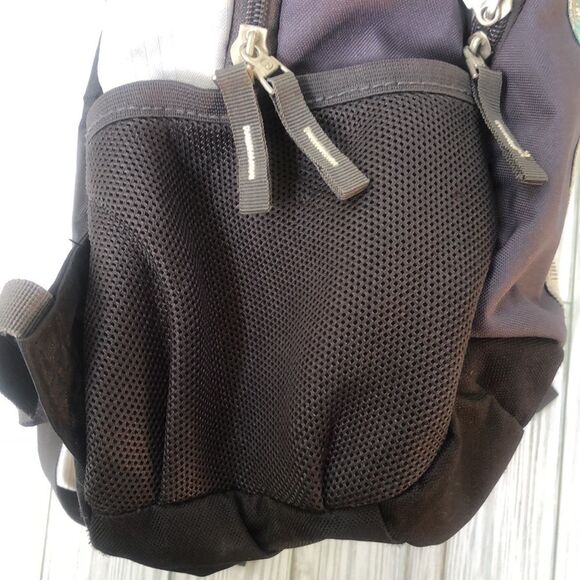 SwissGear by Wenger Durable Comfort Fit Gray Teal Backpack Bookbag Nature Leaf - Picture 7 of 13